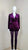 High Street Autumn New Purple Sexy Full Sleeves 2 Pieces Set Elegant Women Celebrity Party Fashion Wear