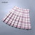 High Waist Chic Women Pleated Skirt Preppy Style Female Mini Skirts Summer Harajuku Ladies Plaid Skirts Casual A-line Skirt