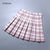 High Waist Chic Women Pleated Skirt Preppy Style Female Mini Skirts Summer Harajuku Ladies Plaid Skirts Casual A-line Skirt