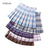 High Waist Chic Women Pleated Skirt Preppy Style Female Mini Skirts Summer Harajuku Ladies Plaid Skirts Casual A-line Skirt