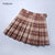 High Waist Chic Women Pleated Skirt Preppy Style Female Mini Skirts Summer Harajuku Ladies Plaid Skirts Casual A-line Skirt