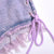 High Waist Washed Burrs Mini Jeans Shorts Women Both Side Tie Purple Short Jeans Street Sexy Fashion Tassel Denim Shorts Jeans