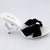 LF60801 Womens Red Black White Bow Heart Heel Slip-ons Party Sandals