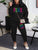 LW Plus Size Two pices set Fleece Pink Letter Print Pants Set Tracksuits Women Two Piece Set Suits Casual 2pcs Outfits