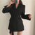 Lace up Belted Lapel Blazers Women Spring Autumn Slim fit Blazer Free Belt Cardigan Style 2021 Woman Black Office Work Suits New|Blazers|