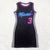 Ladies Outdoor Leisure Girlish Basketball T-Shirt Dress Summer Letter Stripe Printed Sleeveless O-Neck Slim Dress