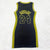 Ladies Outdoor Leisure Girlish Basketball T-Shirt Dress Summer Letter Stripe Printed Sleeveless O-Neck Slim Dress