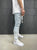 Men Ripped Jeans Slim Fit Trousers Fashion Flame Print Distressed Fringe Pencil Jeans Homme Casual Drawstring Skinny Denim Pants