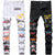 Men’s High Quality Prints Jeans,Slim-fit Stretch Denim Pants,Classic Black Jeans&amp;White Jeans,Casual Street Fashion Jeans;