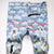 Men&#39;s Printed Jeans Patchwork Ripped Stretch Denim Slim Straight Pants Blue Sky White Cloud Painted Trousers