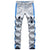 Men's Stretch Denim Ripped Jeans Stripe Lines Printed Holes Distressed Slim Straight Pants Trousers