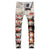 Men's Tie and Dye Letters 3D Printed Jeans Y2K Fashion Holes Ripped Stretch Denim Pants Slim Straight Trousers