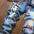 Men's Virgin Mary Printed Jeans Fashion Letters Crown Girl Painted Slim Stretch Denim Pants Trousers