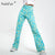 Nadafair Daisy Print Y2K Pants Streetwear Outfits Summer Clothing 2021 Chic Floral High Waist Retro Women Trouser|Pants & Capris|