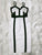 New Summer Women 2020 Sexy Spaghetti Strap Hollow Out Lace Up Black White Bodycon Elegant Party Bandage Dress Vestidos Dobanmbd