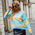 Contrast Color V-neck Pullover Sweater