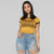 Slim Fit Short Sleeve Round Neck Crop Top