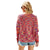 net red wind round neck Knitted Top 2022 women's gradient long sleeve loose Pullover Sweater