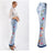 Flare Jeans Women Heavy Industry 3D Embroidery Jeans Pants Flare Pants Large