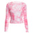 Butterfly Printing Long Sleeve Pullover Top