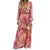 LADA V-neck floral Long Sleeve Dress