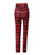 Plaid Print High Waist Butt Lift Skinny Pants Women Fashion Casual Spring Summer Ankle Length Pants Legging