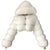 Plus size Women Jacket 2021 Fashion Autumn Winter Faux Fur Cropped Coat Fluffy Zip Hooded Warm Short Jacket