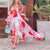 Sexy Deep V Neck Hollow Out Hem Irregular Dress Women Retro Floral Print Boho Long Dress Autumn Lantern Sleeve Ruffle Maxi Dress|Dresses|