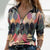 Sexy Letter Geometric Print Blouse Shirt 2021 Spring Zipper Deep V Neck Women Tops and Blouses Autumn Long Sleeve Pullover Blusa|Blouses & Shirts|