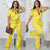 Spring and Summer Short-sleeved Two-piece Female Letter Zipper Top Flared Pants Two-piece Set