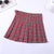 Summer Skirt High Waist Women Pleated Skirts Fashion Slim Waist Women Sweet Girls Dance Skirt Plaid Casual Ladies Short Skirts