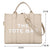 Tote bag for women tote bags bolsas de embreagem crossbody bolsa feminina nova sólida palavras carta lazer grande saco do plutônio moda luxo