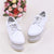 Transparent Sole Women Flats Clear Heels White Casual Flat Shoes Thick Sole Platform Creepers Lace-up Sneakers Espadrilles