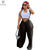 VAZN 2022 INS Solid Simple Casual Free Holiday Lazy Fashion Spaghetti Strap Sleeveless Women Long Loose  Wide Leg Jumpsuits