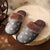 Waterproof Leather Slippers Men Indoor Shoes Home Slippers Soft Bottom Footwear Non-Slip Winter Warm Plush Cotton Women Slippers