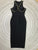 Women 2023 Top Quality Sleeveless Pearl Bandage Dress Red Black Midi Split Fashion Nightclub Celebrity Party Vestidos Elegant