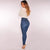 Women Casual Button Plus Size Denim Pants 2021 High Waist Skinny Office Lady Jeans Stretch Slim Pant Female Calf Length Trousers|Jeans|