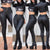 Women PU Leather Zipper Skinny Pants Black Pencil Pants