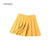 Women Pleated Skirts Summer High Waist Ladies Dance Mini Skirt Harajuku Preppy Style Female Plaid Skirts Yellow Tennis Skirt