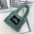 Women Small Plush Tote Handbags Lamb Like Fabric Wrist Bags Plain Fluffy Warm Cloth Makeup Bag Cute Mini Purses For Girls