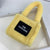 Women Small Plush Tote Handbags Lamb Like Fabric Wrist Bags Plain Fluffy Warm Cloth Makeup Bag Cute Mini Purses For Girls