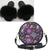 Women's Furry Fur Slippers Travel Fluffy Plush Fox Fur Slides Rainbow Fur Slippers Set  Jelly Purse Bags Match Sets