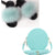 Women's Furry Fur Slippers Travel Fluffy Plush Fox Fur Slides Rainbow Fur Slippers Set  Jelly Purse Bags Match Sets