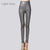 Y2K Elastic Stretch Faux Leather Autumn Winter Pencil Pants Women Velvet PU Leather Pants Female Sexy Skinny Tight Trouser 7172