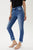 Double Fray Hem Jeans