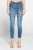 Ankle Back Button Skinny Jeans