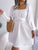 Tied Square Neck Balloon Sleeve Dress