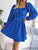 Tied Square Neck Balloon Sleeve Dress