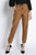 Sans Souci Faux Leather Drawstring Jogger Pants