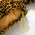 Lady's stand collar cardigan leopard warm casual cotton paded jacket